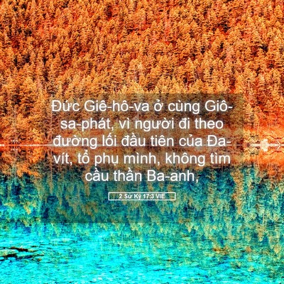 Picture 05 - 2 Sử Ký 17:3 VIE - Đức Giê-hô-va ở cùng Giô-sa-phát, vì - Bible Verse Picture