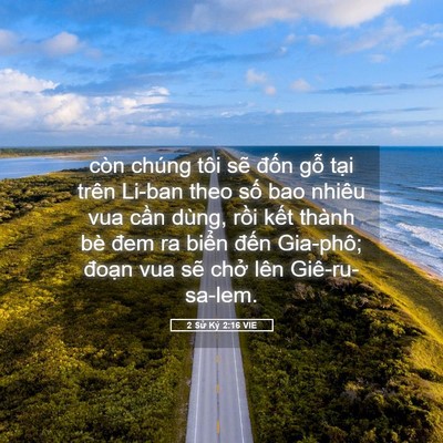 Picture 05 - 2 Sử Ký 2:16 VIE - còn chúng tôi sẽ đốn gỗ tại trên - Bible Verse Picture