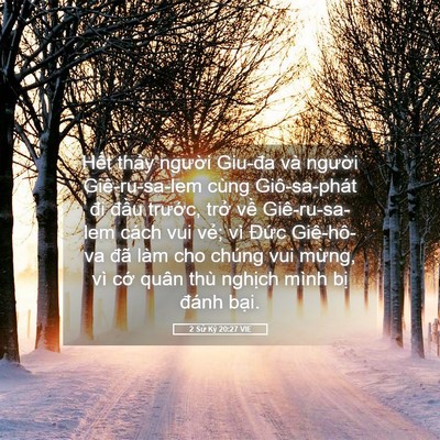 Picture 05 - 2 Sử Ký 20:27 VIE - Hết thảy người Giu-đa và người - Bible Verse Picture