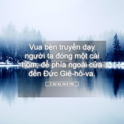 Picture 05 - 2 Sử Ký 24:8 VIE - Vua bèn truyền dạy người ta đóng một - Bible Verse Picture