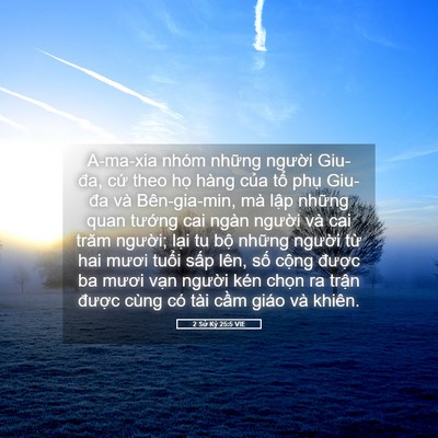 Picture 05 - 2 Sử Ký 25:5 VIE - A-ma-xia nhóm những người Giu-đa, cứ - Bible Verse Picture