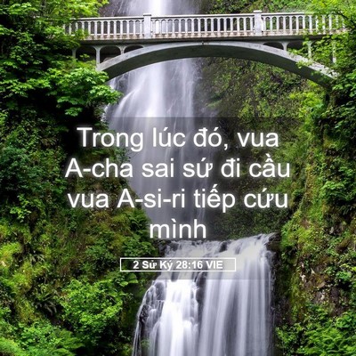 Picture 05 - 2 Sử Ký 28:16 VIE - Trong lúc đó, vua A-cha sai sứ đi cầu vua - Bible Verse Picture
