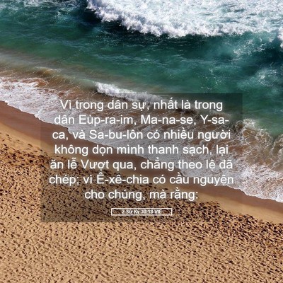 Picture 05 - 2 Sử Ký 30:18 VIE - Vì trong dân sự, nhất là trong dân - Bible Verse Picture