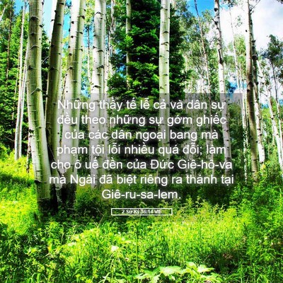 Picture 05 - 2 Sử Ký 36:14 VIE - Những thầy tế lễ cả và dân sự - Bible Verse Picture