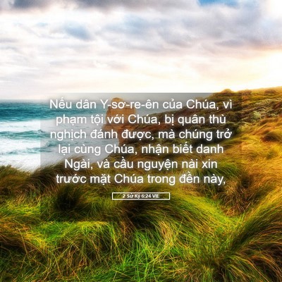 Picture 05 - 2 Sử Ký 6:24 VIE - Nếu dân Y-sơ-re-ên của Chúa, vì phạm - Bible Verse Picture