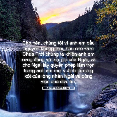 Picture 05 - 2 Thê-sa-lô-ni-ca 1:11 VIE - Cho nên, chúng tôi vì anh em cầu nguyện - Bible Verse Picture