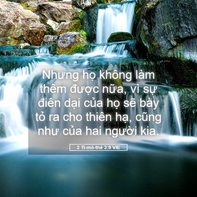 Picture 05 - 2 Ti-mô-thê 3:9 VIE - Nhưng họ không làm thêm được nữa, vì - Bible Verse Picture