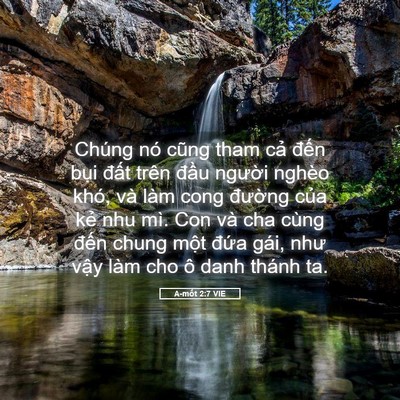 Picture 05 - A-mốt 2:7 VIE - Chúng nó cũng tham cả đến bụi đất - Bible Verse Picture