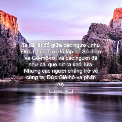 Picture 05 - A-mốt 4:11 VIE - Ta đã lật đổ giữa các ngươi, như - Bible Verse Picture