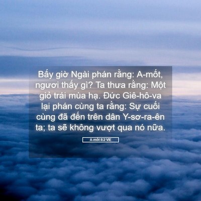 Picture 05 - A-mốt 8:2 VIE - Bấy giờ Ngài phán rằng: A-mốt, ngươi - Bible Verse Picture