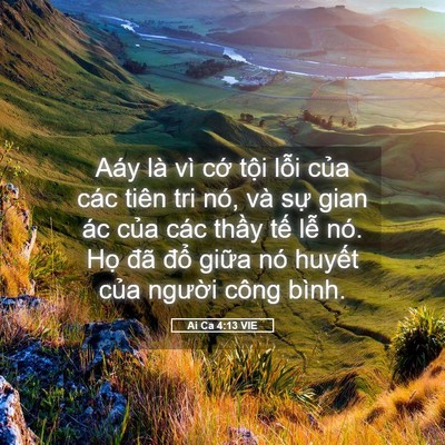 Picture 05 - Ai Ca 4:13 VIE - Aáy là vì cớ tội lỗi của các tiên - Bible Verse Picture