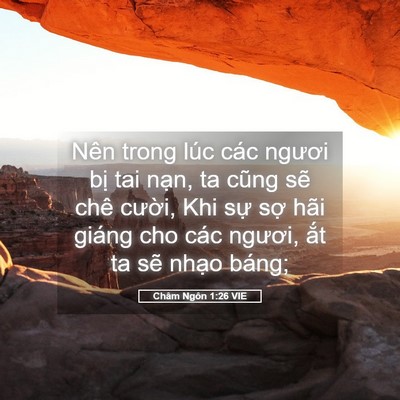 Picture 05 - Châm Ngôn 1:26 VIE - Nên trong lúc các ngươi bị tai nạn, ta - Bible Verse Picture