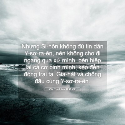 Picture 05 - Các Thủ Lãnh 11:20 VIE - Nhưng Si-hôn không đủ tin dân - Bible Verse Picture