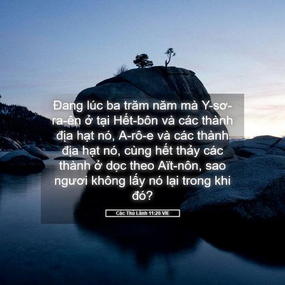 Picture 05 - Các Thủ Lãnh 11:26 VIE - Đang lúc ba trăm năm mà Y-sơ-ra-ên ở - Bible Verse Picture