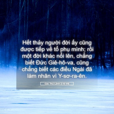 Picture 05 - Các Thủ Lãnh 2:10 VIE - Hết thảy người đời ấy cũng được - Bible Verse Picture