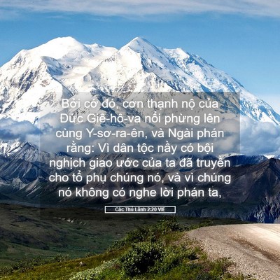 Picture 05 - Các Thủ Lãnh 2:20 VIE - Bởi cớ đó, cơn thạnh nộ của Đức - Bible Verse Picture