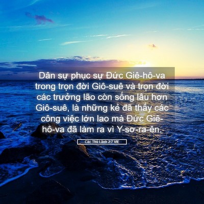 Picture 05 - Các Thủ Lãnh 2:7 VIE - Dân sự phục sự Đức Giê-hô-va trong - Bible Verse Picture