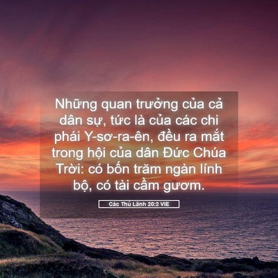 Picture 05 - Các Thủ Lãnh 20:2 VIE - Những quan trưởng của cả dân sự, - Bible Verse Picture