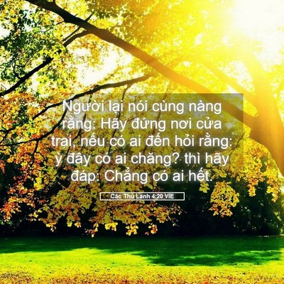 Picture 05 - Các Thủ Lãnh 4:20 VIE - Người lại nói cùng nàng rằng: Hãy - Bible Verse Picture