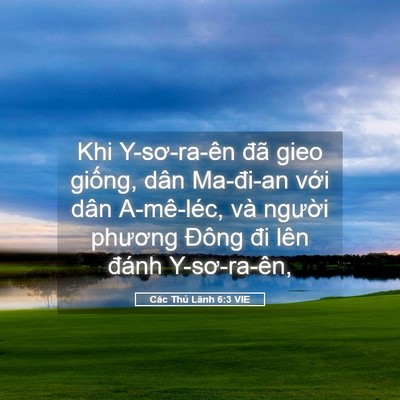 Picture 05 - Các Thủ Lãnh 6:3 VIE - Khi Y-sơ-ra-ên đã gieo giống, dân - Bible Verse Picture