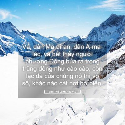 Picture 05 - Các Thủ Lãnh 7:12 VIE - Vả, dân Ma-đi-an, dân A-ma-léc, và hết - Bible Verse Picture