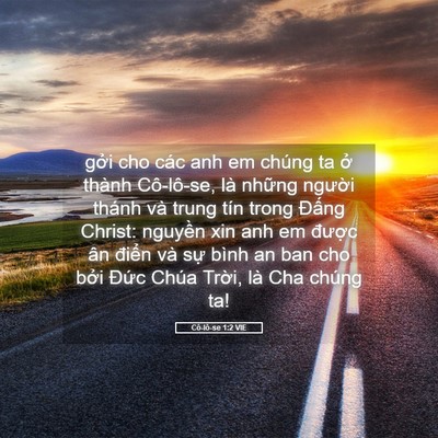 Picture 05 - Cô-lô-se 1:2 VIE - gởi cho các anh em chúng ta ở thành - Bible Verse Picture