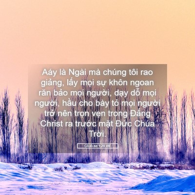 Picture 05 - Cô-lô-se 1:28 VIE - Aáy là Ngài mà chúng tôi rao giảng, lấy - Bible Verse Picture
