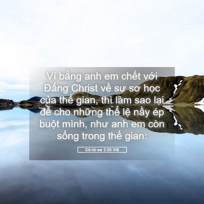 Picture 05 - Cô-lô-se 2:20 VIE - Ví bằng anh em chết với Đấng Christ - Bible Verse Picture