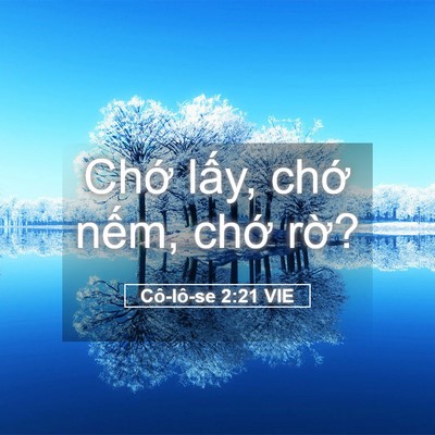 Picture 05 - Cô-lô-se 2:21 VIE - Chớ lấy, chớ nếm, chớ - Bible Verse Picture