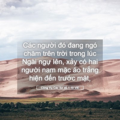 Picture 05 - Công Vụ Các Sứ đồ 1:10 VIE - Các người đó đang ngó chăm trên trời - Bible Verse Picture