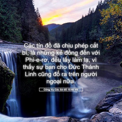 Picture 05 - Công Vụ Các Sứ đồ 10:45 VIE - Các tín đồ đã chịu phép cắt bì, là - Bible Verse Picture