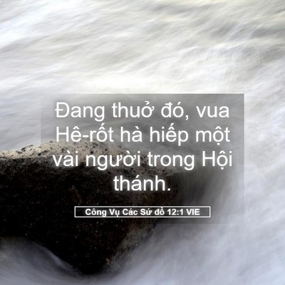 Picture 05 - Công Vụ Các Sứ đồ 12:1 VIE - Đang thuở đó, vua Hê-rốt hà hiếp một - Bible Verse Picture