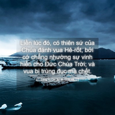 Picture 05 - Công Vụ Các Sứ đồ 12:23 VIE - Liền lúc đó, có thiên sứ của Chúa - Bible Verse Picture