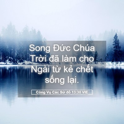 Picture 05 - Công Vụ Các Sứ đồ 13:30 VIE - Song Đức Chúa Trời đã làm cho Ngài từ - Bible Verse Picture