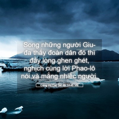 Picture 05 - Công Vụ Các Sứ đồ 13:45 VIE - Song những người Giu-đa thấy đoàn dân - Bible Verse Picture