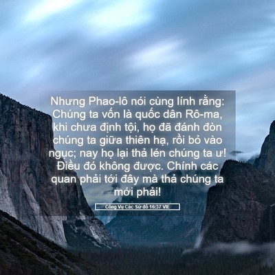 Picture 05 - Công Vụ Các Sứ đồ 16:37 VIE - Nhưng Phao-lô nói cùng lính rằng: Chúng - Bible Verse Picture