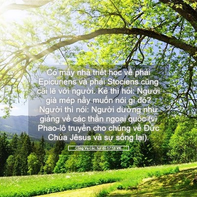 Picture 05 - Công Vụ Các Sứ đồ 17:18 VIE - Có mấy nhà triết học về phái - Bible Verse Picture