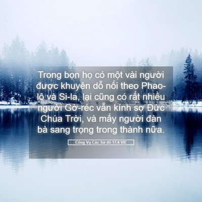 Picture 05 - Công Vụ Các Sứ đồ 17:4 VIE - Trong bọn họ có một vài người được - Bible Verse Picture