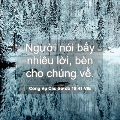Picture 05 - Công Vụ Các Sứ đồ 19:41 VIE - Người nói bấy nhiêu lời, bèn cho chúng - Bible Verse Picture