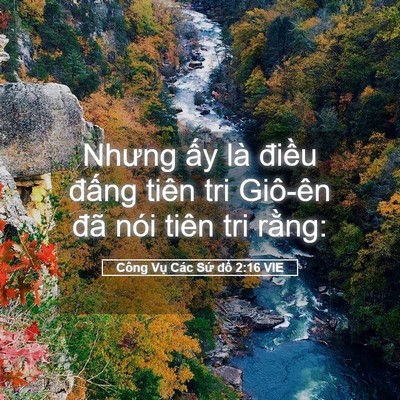 Picture 05 - Công Vụ Các Sứ đồ 2:16 VIE - Nhưng ấy là điều đấng tiên tri - Bible Verse Picture