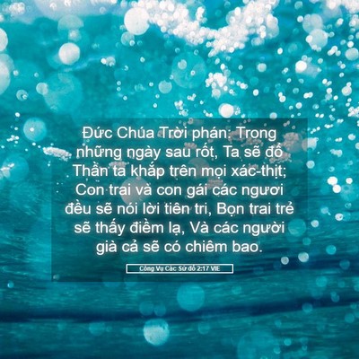 Picture 05 - Công Vụ Các Sứ đồ 2:17 VIE - Đức Chúa Trời phán: Trong những ngày - Bible Verse Picture