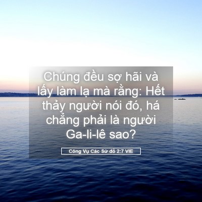 Picture 05 - Công Vụ Các Sứ đồ 2:7 VIE - Chúng đều sợ hãi và lấy làm lạ mà - Bible Verse Picture