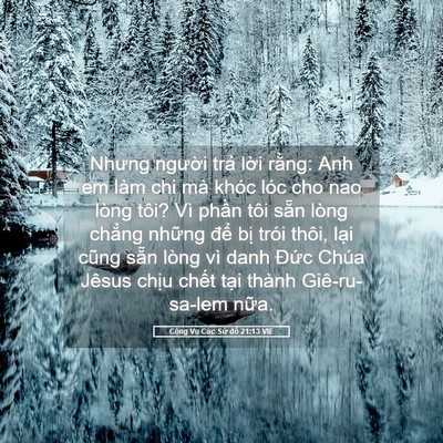 Picture 05 - Công Vụ Các Sứ đồ 21:13 VIE - Nhưng người trả lời rằng: Anh em làm - Bible Verse Picture