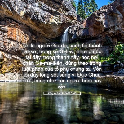 Picture 05 - Công Vụ Các Sứ đồ 22:3 VIE - Tôi là người Giu-đa, sanh tại thành - Bible Verse Picture