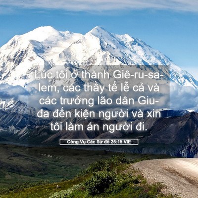 Picture 05 - Công Vụ Các Sứ đồ 25:15 VIE - Lúc tôi ở thành Giê-ru-sa-lem, các thầy - Bible Verse Picture
