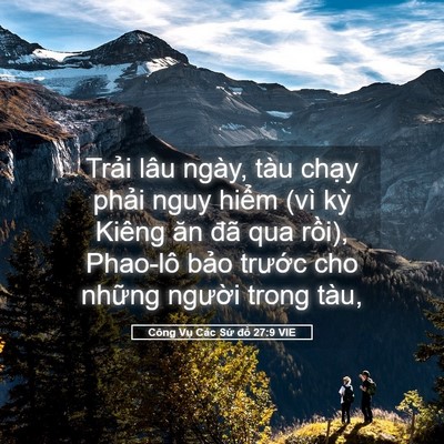 Picture 05 - Công Vụ Các Sứ đồ 27:9 VIE - Trải lâu ngày, tàu chạy phải nguy hiểm - Bible Verse Picture