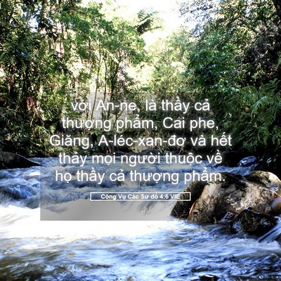 Picture 05 - Công Vụ Các Sứ đồ 4:6 VIE - với An-ne, là thầy cả thượng phẩm, - Bible Verse Picture