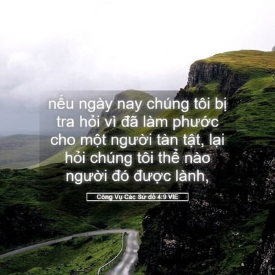 Picture 05 - Công Vụ Các Sứ đồ 4:9 VIE - nếu ngày nay chúng tôi bị tra hỏi vì - Bible Verse Picture