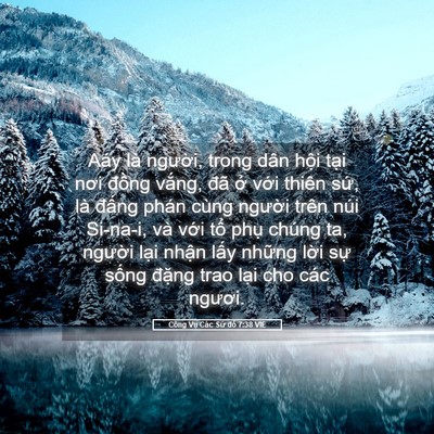 Picture 05 - Công Vụ Các Sứ đồ 7:38 VIE - Aáy là người, trong dân hội tại nơi - Bible Verse Picture
