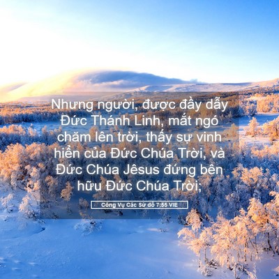 Picture 05 - Công Vụ Các Sứ đồ 7:55 VIE - Nhưng người, được đầy dẫy Đức - Bible Verse Picture